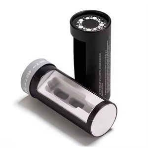 Tubes d'emballage de filtre de cigarette de papier d'artisanat noir direct d'usine avec la fenêtre - Product Image 1