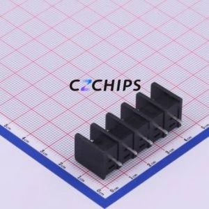 DBT30C-8.25-5P-BK-P Barrier Terminal Block Through hole Component (THT),P=8.25mm Connector Two Sides 8.25mm 1x5P Straight Pin - Product Image 2