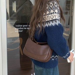Sac à main Merard pour femme, marron, à bandoulière unique, avec boucle magnétique, résistant à l'eau, pour un usage quotidien, hiver 2024 - Product Image 5