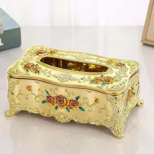 Gk创意亚克力复古客厅浴室纸巾盒，浪漫奢华欧洲仿古特殊设计纸巾盒餐巾架