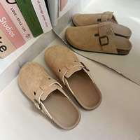 Chaussures d'été pour femmes à bout ouvert, légères, tendance, style coréen, à enfiler, à semelle épaisse, pour personnes pressées