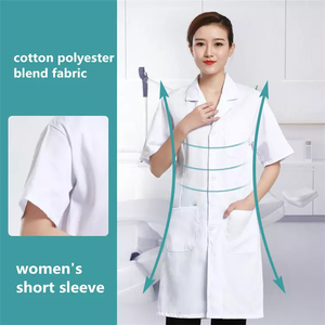 Camici <span class=keywords><strong>da</strong></span> Laboratorio Unisex di Alta Qualità per Uso Medico con Logo Personalizzato, Uniformi per Ospedale, Dentista, <span class=keywords><strong>Dottore</strong></span> e Infermiere - Product Image 4