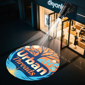 Biểu Tượng Tùy Chỉnh Gobo Chiếu Ngoài Trời Không Thấm Nước 40W-200W LED Quảng Cáo Hiển Thị Đèn Dừng Cảnh Báo Mũi Tên Ánh Sáng Gian Hàng Cửa Hàng Dấu Hiệu - Product Image 1