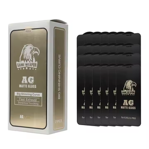 Protecteur d'écran en verre trempé AG Medium Aluminium 150C Large Arc Mat pour iPhone XS Max X 13 14 16 17 Pro Mobile Phones - Product Image 2