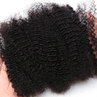 Extensions et réparations de dreadlocks afro bouclées en vrac, 100 % cheveux humains brésiliens, couleur noire