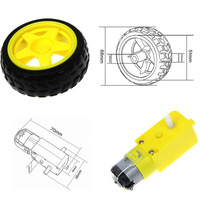 Coche Inteligente OKY5026 con Motor DC, Rueda Inteligente para Coche, Kit de Carrocería Inteligente para Coche