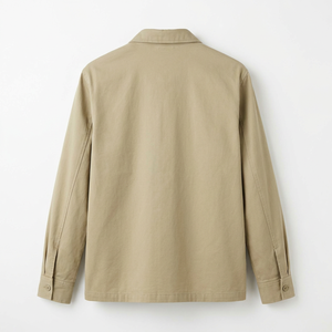 <strong>Men's</strong> Shacket <strong>Shirt</strong> Jacket OEM Manufacturer Custom Minimalist Cotton <strong>Linen</strong> Blend Pre-shrunk Slim Fit Urban Outerwear <strong>UK</strong> - Product Image 2