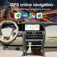Navihua Nouveau Design 24.6'' Autoradio Android GPS DSP Multimédia Carplay Unité de Tableau de Bord Numérique pour Nissan Patrol Y62 QX80 2012-2021