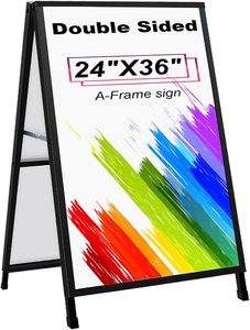 Wholesale Custom Eco-Friendly Single/Double-Side Metal A-<b>Frame</b> Sign Display <b>Poster</b> Outdoor Banner Foldable Removable Portable - Product Image 3