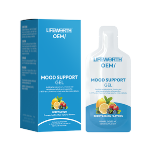 LIFEWORTH Formula a base di erbe calma umore integratore di Gel liquido con Ashwagandha magnesio 5-HTP GABA zafferano - Product Image 1