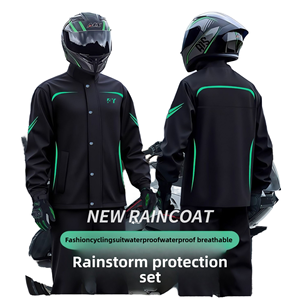 Combinaison de <span class=keywords><strong>pluie</strong></span> pour moto respirante et réfléchissante pour homme, imperméable, <span class=keywords><strong>pantalon</strong></span>, combinaison de <span class=keywords><strong>pluie</strong></span> intégrale, vêtements de <span class=keywords><strong>pluie</strong></span> pour la livraison à domicile, vêtements de <span class=keywords><strong>pluie</strong></span> pour l'extérieur - Product Image 1