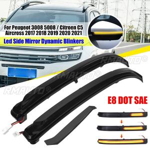 2 pièces LED clignotant dynamique rétroviseur clignotant lampe pour Peugeot 3008 5008 2017-2022 <span class=keywords><strong>Citroen</strong></span> C5 Aircross - Product Image 1