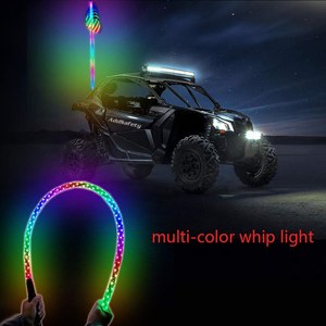 รีโมทคอนโทรล ADT ไฟ RGB Whip Light 12V 3/4/5/6 ฟุต ไฟเสาธง LED สำหรับรถ UTV ATV รถบรรทุก - Product Image 2