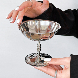 Tazza da Dessert in acciaio inossidabile tazza gelato Yogurt budino ciotole - Product Image 2