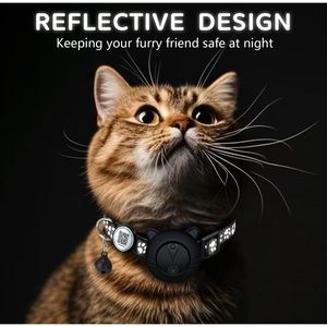 Collar inteligente con rastreador GPS para gatos con código QR, localizador de mascotas a prueba de agua para gatos pequeños a grandes, compatible con Apple Find My - Product Image 5