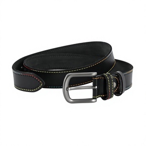 Heavyweight 100% Original Cow Hide Leather with Custom Steel Design Belt Fashionable for Gentleman Wholesale Price - Product Image 3