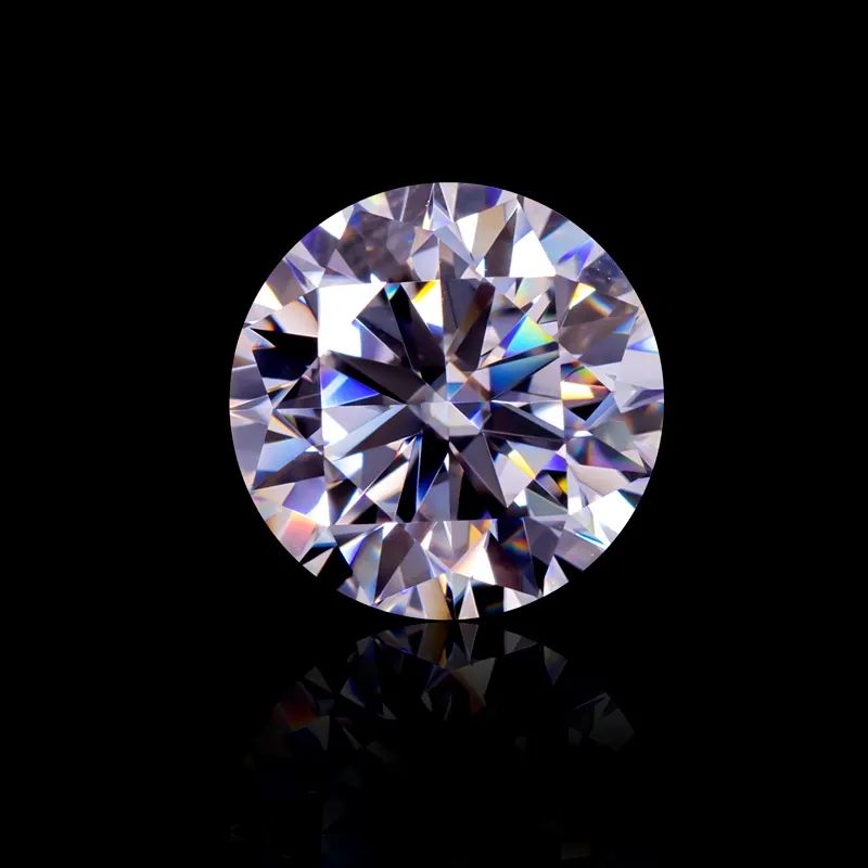 Супер Скидка свободные драгоценные камни круглой бриллиантовой огранки 1 карат свободный синтетический бриллиант для колец, имеет полную и научную систему управления качеством ожерелье