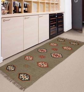 Tapis de jute en laine Kilim de qualité supérieure tapis fait main durable élégant Design contemporain géométrique pour la décoration intérieure ensembles de tapis de zone - Product Image 5