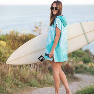 Quick Dry Printed Modern Poncho Towel Diving Surf Changing Robe Hood Microfiber Absorbent Swim Bath Towel <strong>Bathrobe</strong> Beach - Product Image 6