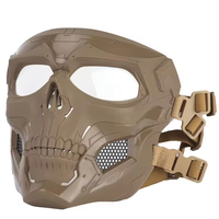 Masque facial complet coupe-vent pour motocyclette colorée Skull Skeleton Mask Paintball Game Tactical Protection Helmet Mask