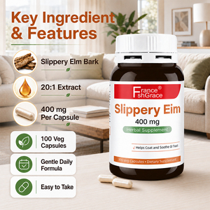 Suplemento Herbal Shecome Slippery Eim Sin GMO, Sin Gluten, Ayuda a la Protección de la Capa y el Tracto, 400 mg, 100 Cápsulas Vegetarianas de Slippery Eim - Product Image 2