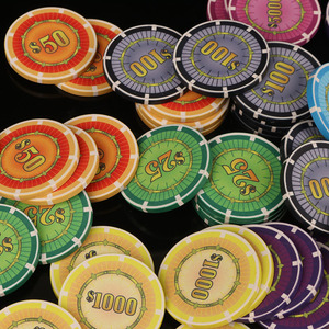 Jetons de <span class=keywords><strong>poker</strong></span> en céramique pièces de jeu vidéo de divertissement personnalisées pour enfants modèle Flash d'usine du Texas - Product Image 4