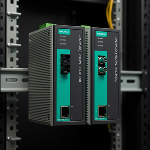 Convertisseur de média industriel Moxa IMC-101-S-SC-T, équipement Ethernet vers fibre optique - Product Image 3