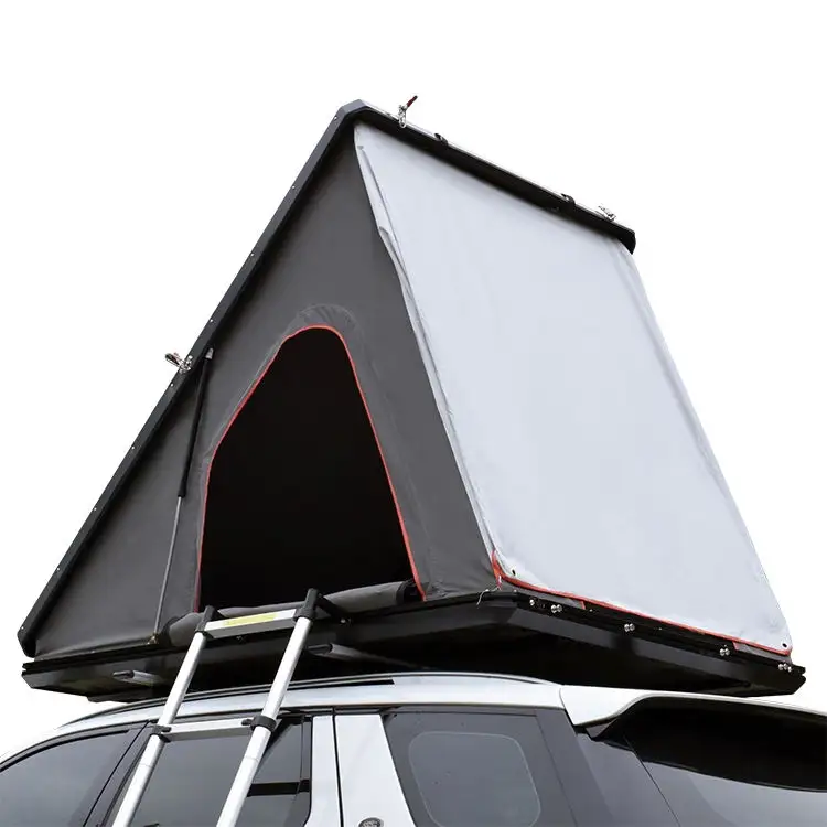 Алюминиевая палатка на крышу для 4-х человек, треугольная раскладная, жесткая, на крышу автомобиля