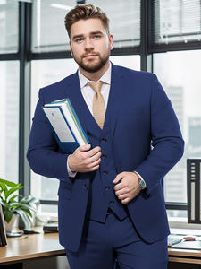 High Quality Wool Fabric <b>Black</b> <b>Men</b> Suit <b>Waistcoat</b> Wool Gilet Vest - Product Image 4