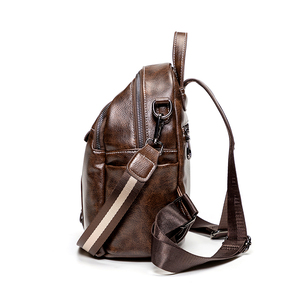 Vintage Lady <strong>Backpack</strong> Anti <strong>Theft</strong> Bag Soft PU Water <strong>Proof</strong> Travel Bag - Product Image 3