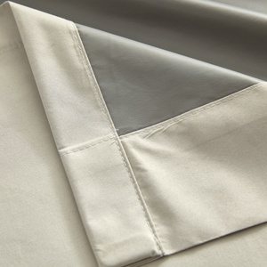 Tissu pongé en polyester avec film coloré Vente bon marché Tissu en lin occultant de haute qualité 100% personnalisé - Product Image 4