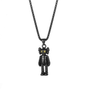 Trendy <b>Men</b> Boy Fashion Jewelry Stainless Steel Hip Hop Pendant Punk Clown Pendant <b>Necklace</b> - Product Image 2