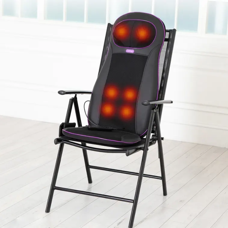 Электрическое Массажное кресло для спины и шеи шиацу, вибрирующее Полноразмерное автомобильное кресло для массажа всего тела