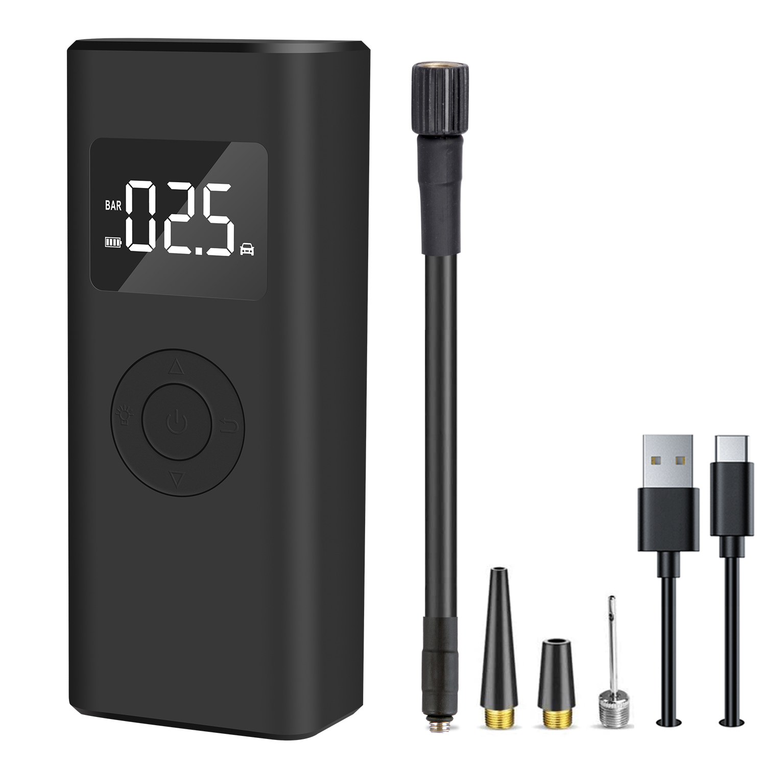 Уличный беспроводной Многофункциональный портативный мини электрический воздушный насос для велосипеда маленький воздушный насос для шин