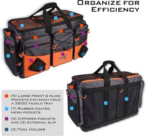 Sac de pêche rembourré imperméable grande capacité, personnalisé, pour équipement de pêche en eau salée, sac tactique pour matériel de pêche, nouvelle collection 2024, fabriqué en usine BSCI - Product Image 3