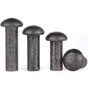 Remache sólido de cabeza redonda de acero al carbono duradero, estructural para metal, remache sólido DIN124 - Product Image 1