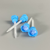 MBH 03-16S Nozzle Aplikator Pencampur Statis Lem Biru Mini Epoxy Tip Tabung Pencampur Otomotif Robot Sekrup Bayonet Perekat 3.2-16