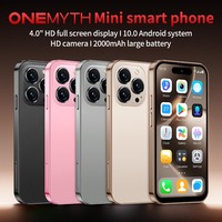 ONEMYTH M16 PRO, Mini Teléfono Inteligente Android 10.0, Pantalla de 4.0'', 2GB de RAM, 16GB de ROM, Doble SIM, Play Store, 3G, Teléfono Móvil Pequeño