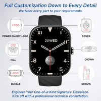 Reloj Inteligente D02 con Pantalla TFT Cuadrada de 2.01'', Llamadas, Resistente al Agua IP68, Monitor de Salud, Modo Deportivo, Rastreador de Actividad para Unisex