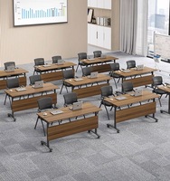 Table de réunion pliable de bureau Fabricant de meubles Table de formation de réunion Table pliable avec roues Chine Métal Acier 25mm