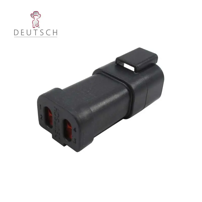 Su misura fornitore di terminali originali TE DT04-4P-E005 W4P nero maschio 4 Pin DT serie Deutsch connettore con tappo terminale