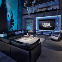 Juego de muebles de sofá KTV personalizados Hookah PU cuero discoteca cabina de salón para hoteles y apartamentos fábrica al por mayor