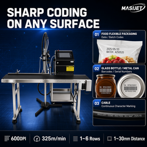 MASIJET CIJ Imprimante à jet d'encre à écran tactile en ligne I machine d'impression de masque de logo - Product Image 2