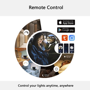 Luz LED Empotrada Lineal Inteligente Zigbee Controlada por Aplicación, Regulable CCT para Tuya WiFi, Moderna Rejilla Lineal Cuadrada de Aluminio - Product Image 6