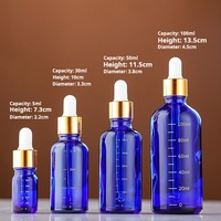 Emballage en stock flacons compte-gouttes d'huile essentielle sérum liquide motif gradué ambre 50ml 30ML flacon compte-gouttes en verre avec échelle