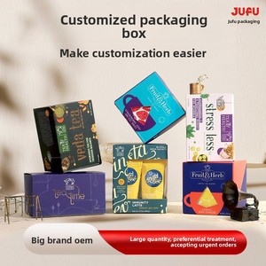 Boîte couleur personnalisée en carton blanc, impression couleur, boîte pliante avec fenêtre, boîte tiroir en carton ondulé, emballage cosmétique personnalisé - Product Image 1