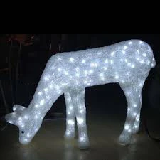 Outdoor Giant Christmas Reindeer With Led Light Waterproof Moving Reindeer Christmas Moving Reindeer