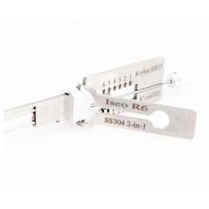 Nueva llegada SS304 2-IN-1 2 en 1 ISEO R6 Civil House Lock Opener Lock Pick Set Herramientas de cerrajería - Product Image 5
