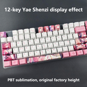 Hoạt hình hai chiều Keycap Câu Đố PBT năm Mặt Thăng hoa Thần ban đầu Bàn Phím Cơ keycap - Product Image 6