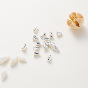 Puntas de oreja chapadas en oro de 14k y 18k, aretes de latón con forma de bala, tapas para orejas DIY para la fabricación de joyas - Product Image 3